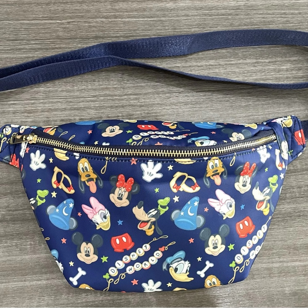 Disney Characters Navy Fanny Pack